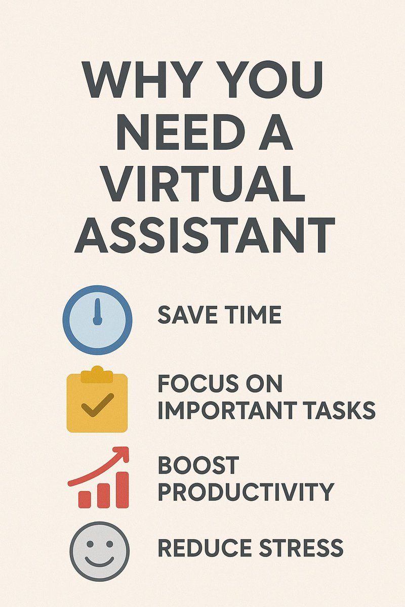 DebbieAssist's tweet photo. "Outsourcing to a VA isn’t an expense — it’s an investment in your time, focus, and business growth. 🚀" https://t.co/srHROT7L1C
