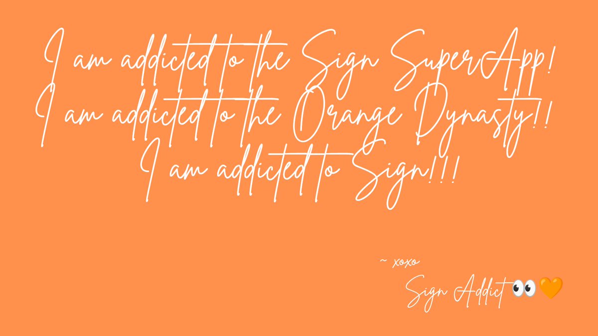 Ada.sign ๐๐งก (@adaonsign1) on Twitter photo SiGM guys, this is day 133 of posting my daily affirmation until <a href="/sign/">Sign ๐งก๐</a> SuperApp official release.
~ xoxo
Sign Addict ๐๐งก SiGM guys, this is day 133 of posting my daily affirmation until <a href="/sign/">Sign ๐งก๐</a> SuperApp official release.
~ xoxo
Sign Addict ๐๐งก