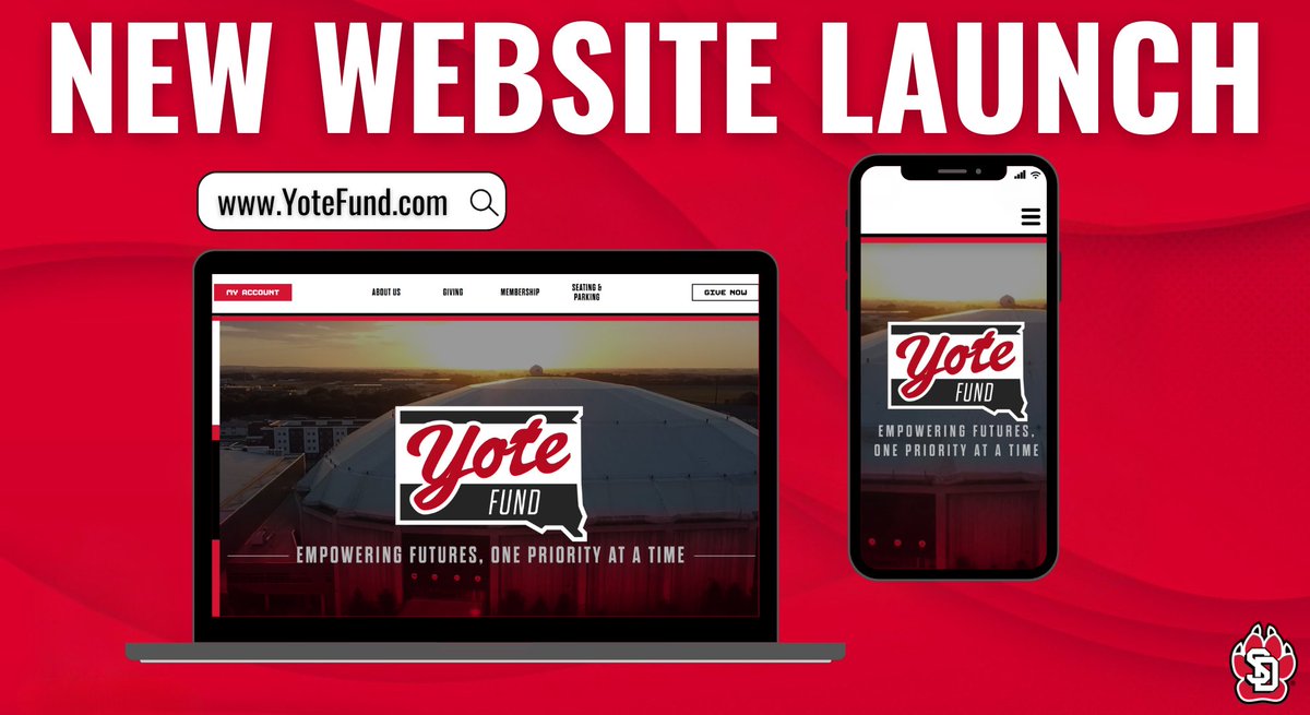 South Dakota Coyotes (@sdcoyotes) on Twitter photo The <a href="/YoteFund/">The Yote Fund</a> is proud to unveil their new website! 🐾
📰: yote.us/4mdEmX1
🔗: YoteFund.com
#GoYotes x #WeAreSouthDakota The <a href="/YoteFund/">The Yote Fund</a> is proud to unveil their new website! 🐾
📰: yote.us/4mdEmX1
🔗: YoteFund.com
#GoYotes x #WeAreSouthDakota