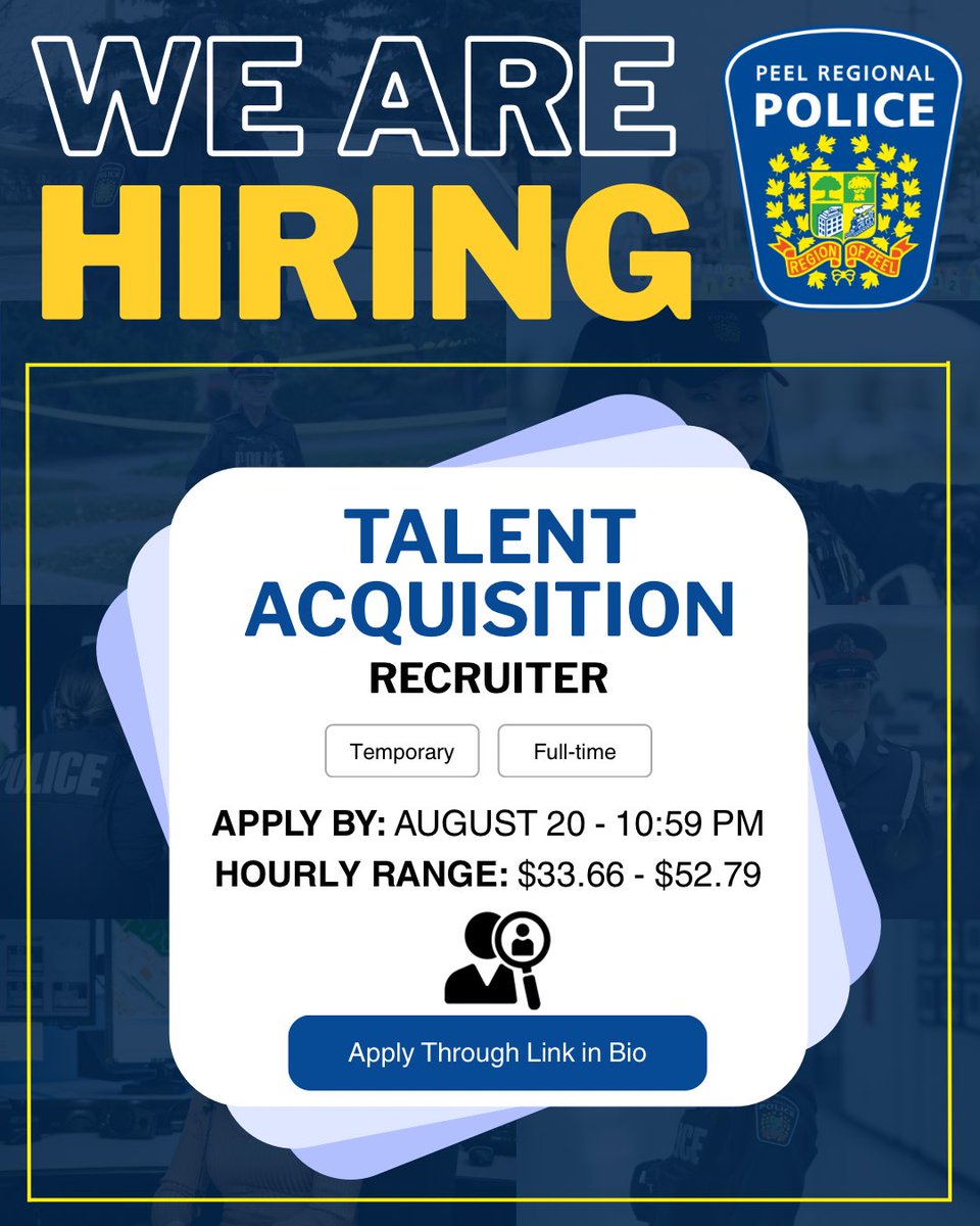 Peel Police Recruiting tweet media