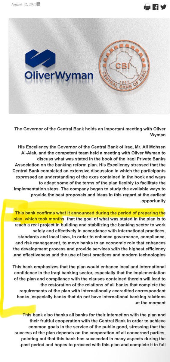 🔥🎉🔥🎉🔥🎉🔥🎉🔥🎉🔥🎉🔥🎉🔥

The central bank of Iraq website has posted about the banking reform

And the preparation took months 

🔥🔥It’s time for implementation 🔥🔥