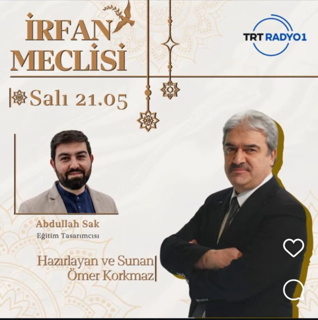 Bu aksam 21.05'te

radyo.trt.net.tr/kanallar/radyo…