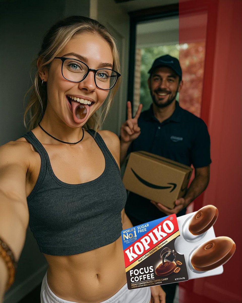 kopikoUS's tweet photo. When your Amazon delivery = instant main character energy. 📦✨
Available now on Amazon Prime—because staying focused should be this easy. 🛒🔥
https://t.co/2zlJSBzk1h
#KopikoUS #CoffeeButHarder #CoffeeYouCanSuck #AmazonFinds #PrimeDelivery #AddToCartEnergy #GenZFuel https://t.co/r4OQbuh5FX