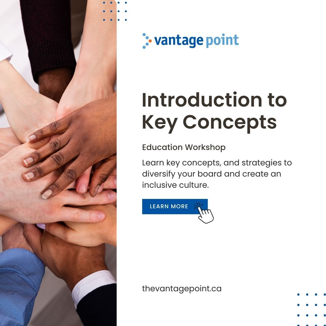 Join Vantage Point’s Gretchen Ferguson in Board Diversity and Inclusion: Intro to Key Concepts on Sept 16! This workshop covers the key concepts, benefits, and components of creating a diversified and inclusive board culture.

ow.ly/UwtE50Wu9Wl