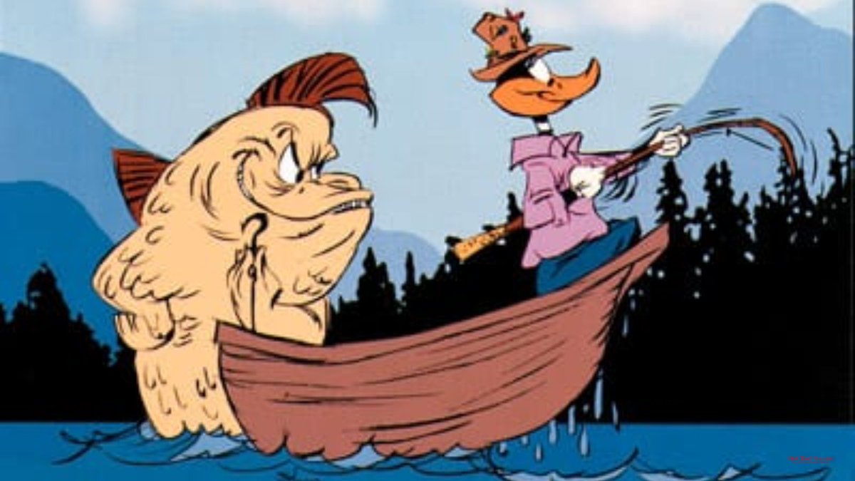 artofchuckjones's tweet photo. Daffy Duck in summer:
Fishing hat? ✔️
Wobbly rowboat? ✔️
Patience of a saint? Not even close.
If you can’t beat the heat, reel in a whopper of a fish tale—Daffy style. 🎣🦆
.
.
#ChuckJonesGalleries #ChuckJones #LooneyTunes #DaffyDuck #FishTail #AnimationArt https://t.co/bFcpxP3ALP
