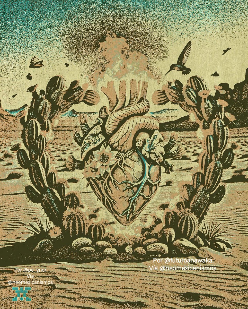 Corazón revolucionario ❤️‍🔥🌵 :::: por @futuroanawaka #neomexicanismos