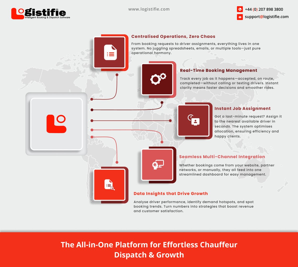 logistifie's tweet image. Run your entire #ChauffeurBusiness with ease. #Logistifie’s Dispatch System gives you live control, instant job assignment, and powerful insights—all in one place.

Click On:
logistifie.com/demo-request

#DispatchSoftware #LondonChauffeur #FleetManagement #ChauffeurTech #CloudBased