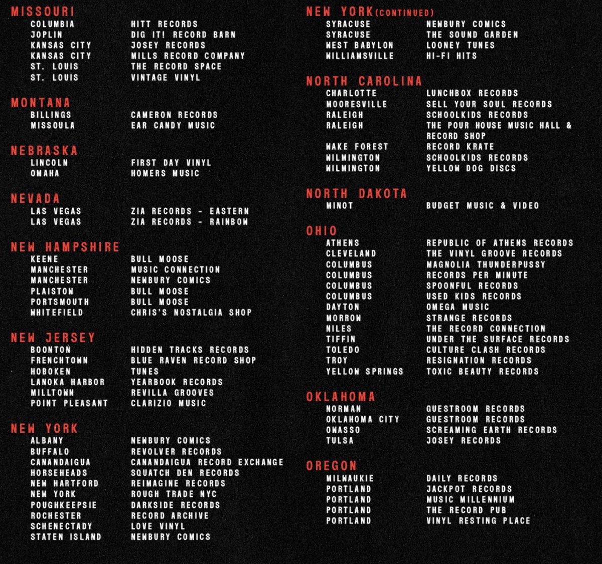 concertleaks's tweet photo. Select record stores will be hosting listening parties for Twenty One Pilots’ “Breach” next month!

Fans will be able to listen to the album early, enter giveaways, and receive exclusive merchandise! 
(while supplies last) https://t.co/czd6w6JJkv