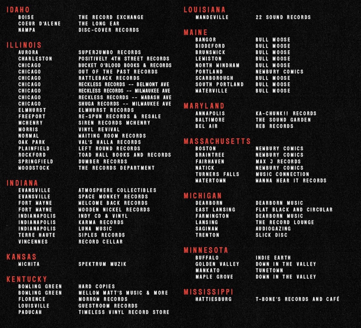 concertleaks's tweet photo. Select record stores will be hosting listening parties for Twenty One Pilots’ “Breach” next month!

Fans will be able to listen to the album early, enter giveaways, and receive exclusive merchandise! 
(while supplies last) https://t.co/czd6w6JJkv