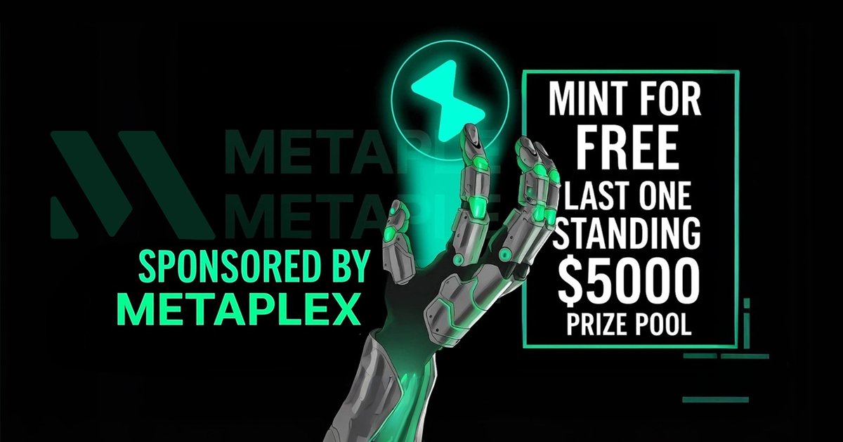 Cook.fun - Preheating (@playcookdotfun) on Twitter photo 🚨 THE FIRST-EVER <a href="/metaplex/">Metaplex 🦾</a> GOLD MINT IS LIVE 🚨
Free mint with $5,000 in MPLX up for grabs
🎟 Up to 300 Gold Mints = each $10+
🥈 10 runner-ups = $100 each
👑 Last Minter = $1,000
Mint early for luck
Mint late for glory
But don’t let that timer hit zero
Link 👇 in comments 🚨 THE FIRST-EVER <a href="/metaplex/">Metaplex 🦾</a> GOLD MINT IS LIVE 🚨
Free mint with $5,000 in MPLX up for grabs
🎟 Up to 300 Gold Mints = each $10+
🥈 10 runner-ups = $100 each
👑 Last Minter = $1,000
Mint early for luck
Mint late for glory
But don’t let that timer hit zero
Link 👇 in comments