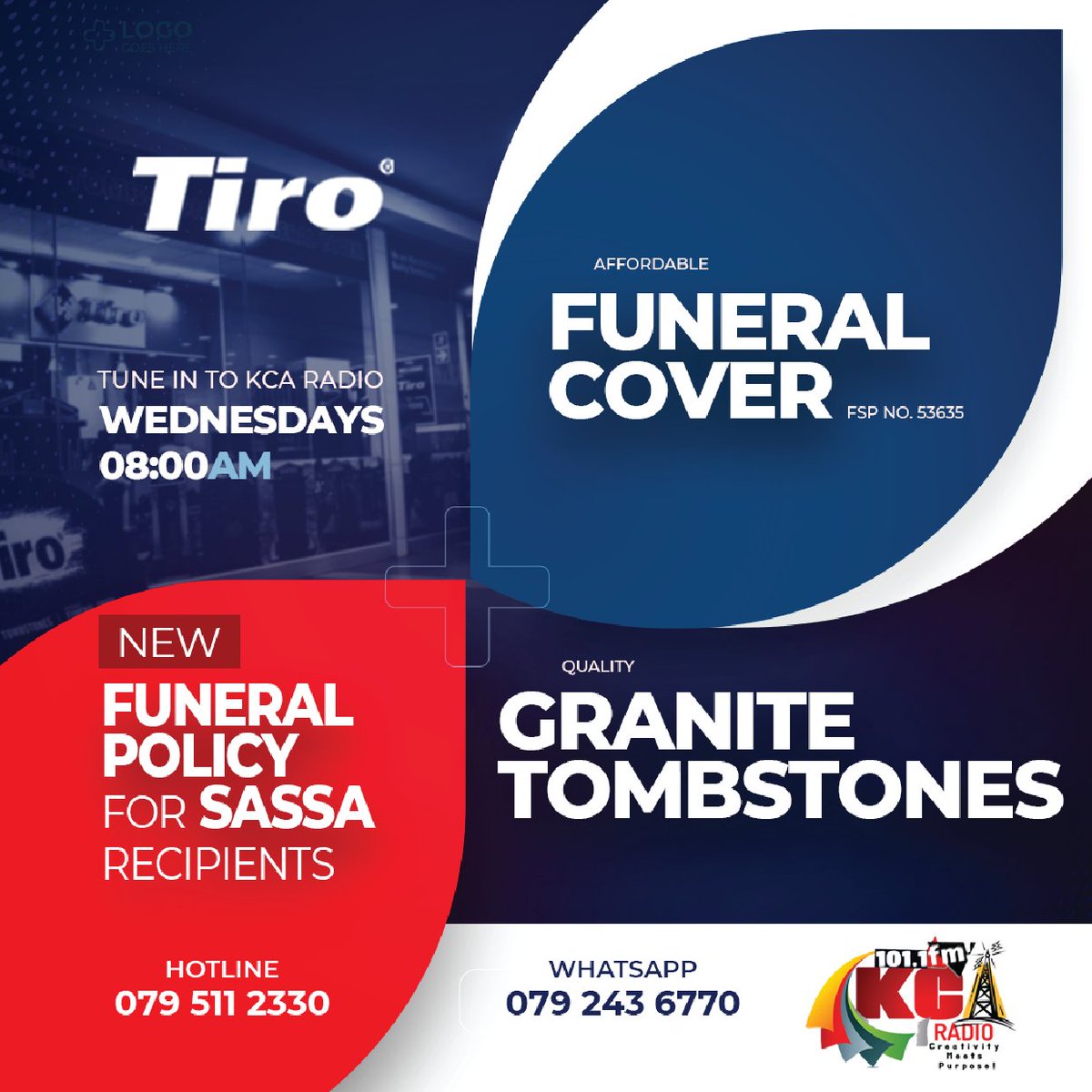 kca_4's tweet photo. [COMING UP]

Tiro Funeral Cover  
LIVE ON @tiro_ratone

ON AIR: 
🎙 | Tlholohelo Maduna 
        Tshepiso Mofoleng 
📑 | MORNING RUSH
⏰ | 06:00 am to 09:00 am
📻 | https://t.co/8BDJ93SeL0
📍 | Evaton Mall 
☎️ | 0️⃣7️⃣2️⃣6️⃣6️⃣3️⃣7️⃣2️⃣4️⃣4️⃣
#KCARadio #creativitymeetspurpose https://t.co/yfNdbbyy1C
