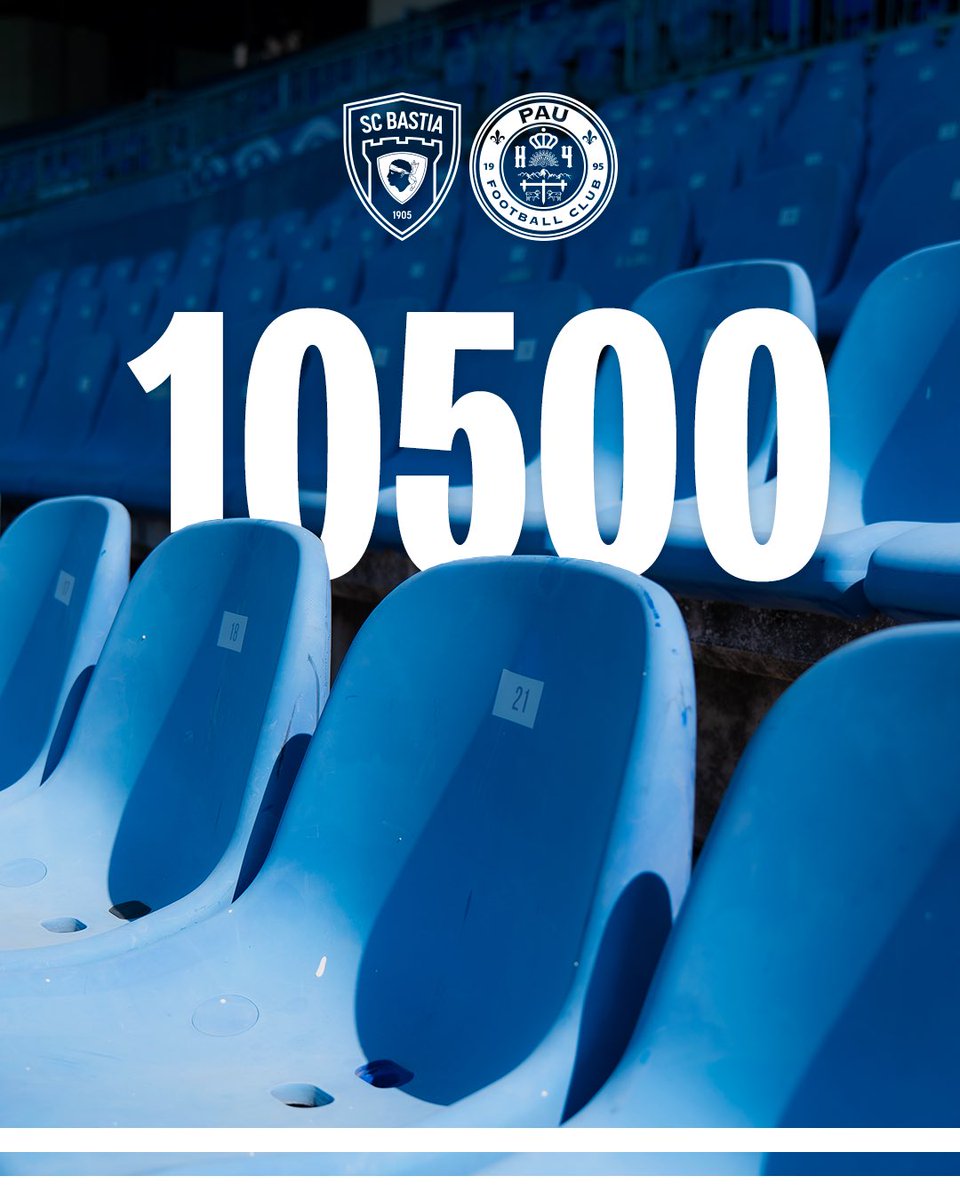 SCBastia's tweet image. Site digià 10500 💥

Il ne reste plus qu’une poignée de places pour assister à la rencontre de vendredi à Armand Cesari 

Tutt’in Furiani !

#SCBPFC

Forza Bastia ! 🔵⚪️

#sporting #scb #scbastia #sportingclubdebastia #sportingclubdibastia #forza