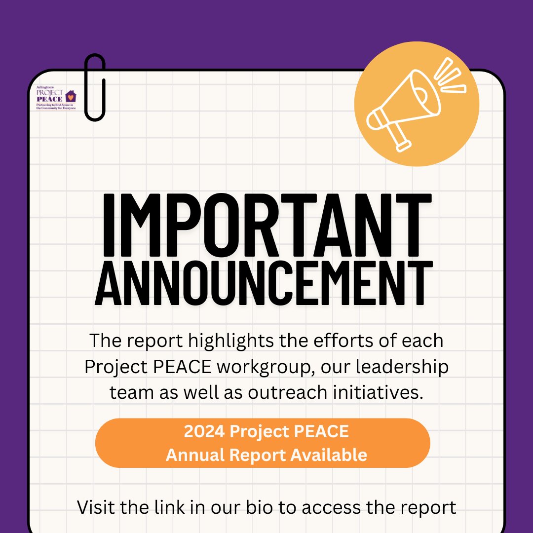 Behind every statistic is a survivor and behind every service is a team working to make healing possible.💜 

Whether you're a provider, advocate, or community member, we invite you to explore how Arlington is showing up for survivors.
👉 Read here: tinyurl.com/2y5hfmtx