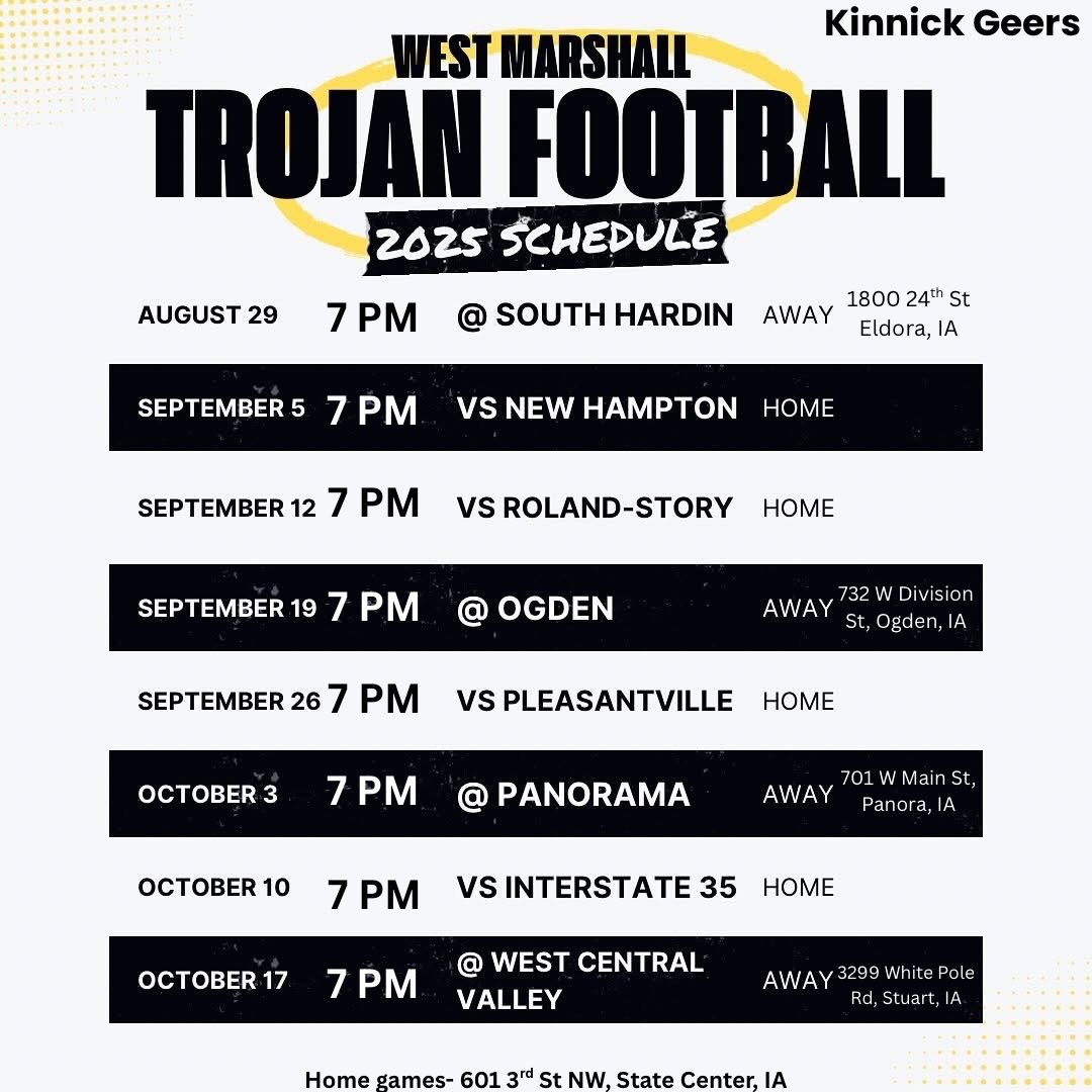 Here’s my schedule for the year, can’t wait for the season!