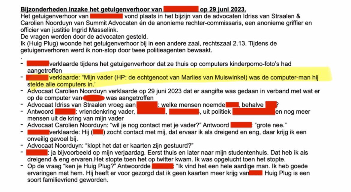 Blogger Chris Klomp zwijgt over belangrijke details: “het besturingssysteem van deze computer staat geregistreerd op naam van (ex-man van Marlies v Muiswinkel). Op deze computer zijn 869 kinderpornografische plaatjes aangetroffen.” 
De ex maakte tevens gebruik van Exact-software!