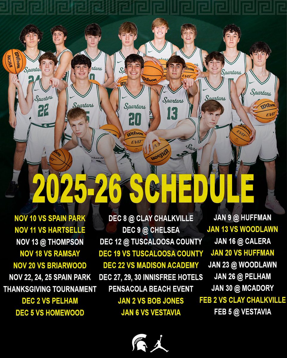 Mountain Brook Basketball Schedule Release 

✍️ Mark your Calendars 📅 

The Spartans are locked in for 2025-26 #GSG 

<a href="/mtnbrookschools/">Mountain Brook Schools</a> <a href="/mbs_athletics/">Mountain Brook Athletics</a> <a href="/SpartanAthFndn/">Spartan Athletic Foundation</a> 

Special Thanks to our sponsors especially our Title Sponsor Francis Bryant Construction