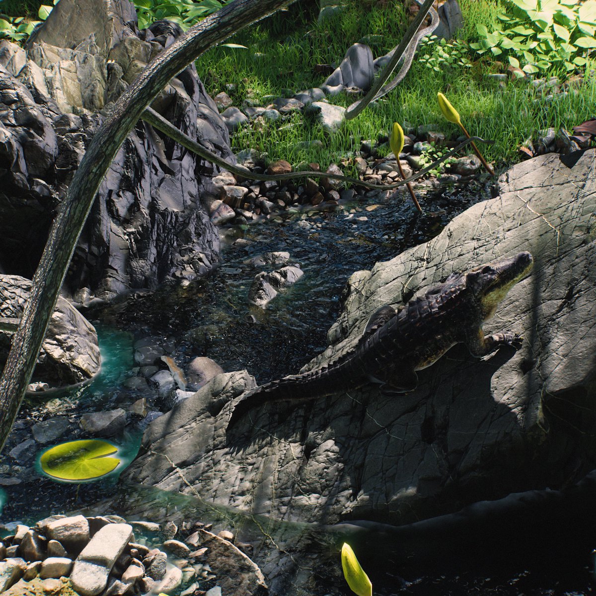 Exotic river - C4D + OCTANE