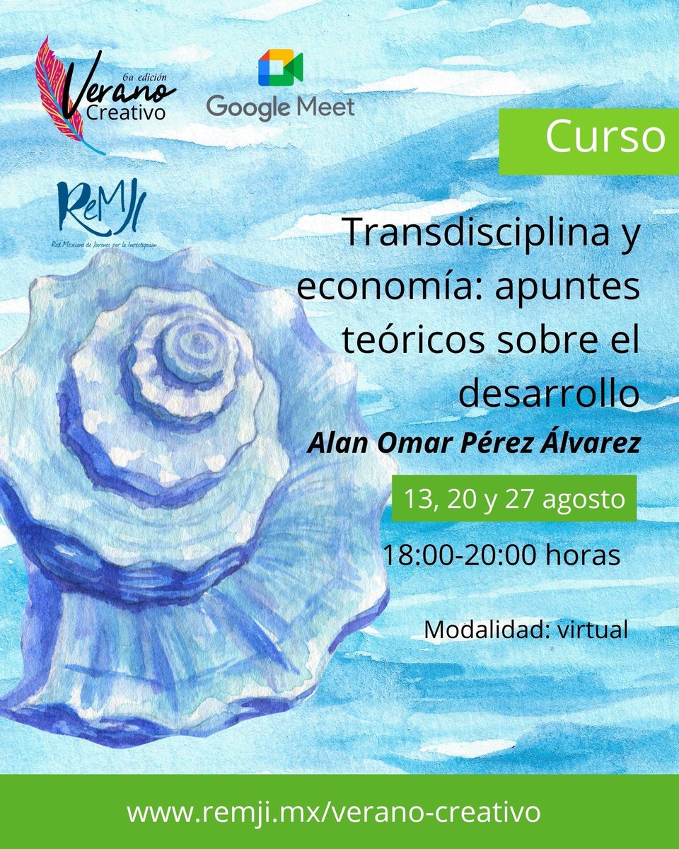 ReMJI_mx's tweet photo. ¿Te gustaría aprender y comprender sobre la perspectiva transdisciplinaria y su relación con las realidades socioeconómicas? 
Te invitamos a este curso, ¡no te lo puedes perder!
Inscríbete en: https://t.co/TiyqodvqVR https://t.co/DK12lcH1nL