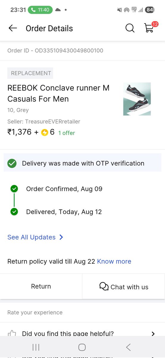 anant2516's tweet photo. "I'm writing to report an issue with my recent replacement order from Flipkart. Instead of the original product color, I received a different color. Can you please assist me in resolving this?"
@Flipkart @CNBC_Awaaz @IPL @business_today @CNBC_Awaaz https://t.co/JccUoV4Odm