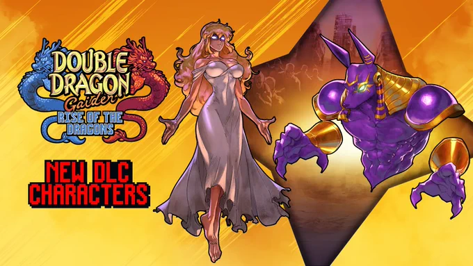 Double Dragon Gaiden: Rise of the Dragons Free DLC Characters Evil Marian and Super Anubis Now Available