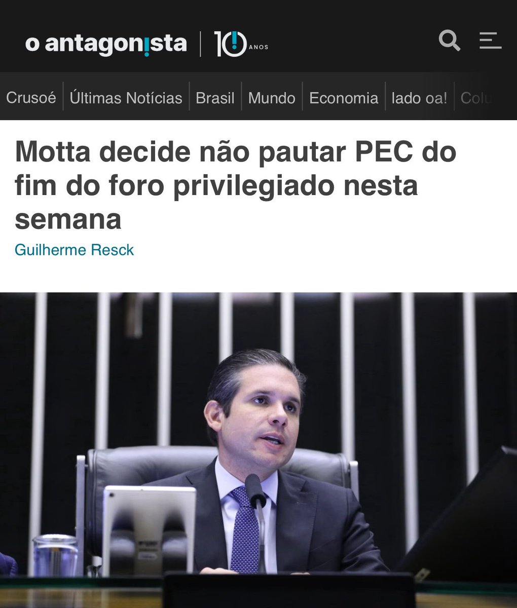 Os líderes dos centrão e esquerda resolveram não pautar votação de anistia ou foro privilegiado. Portanto o resultado da semana passada foi que o sistema ganhou tempo sobre a oposição.  Ganhar tempo na politica equivale a vencer.