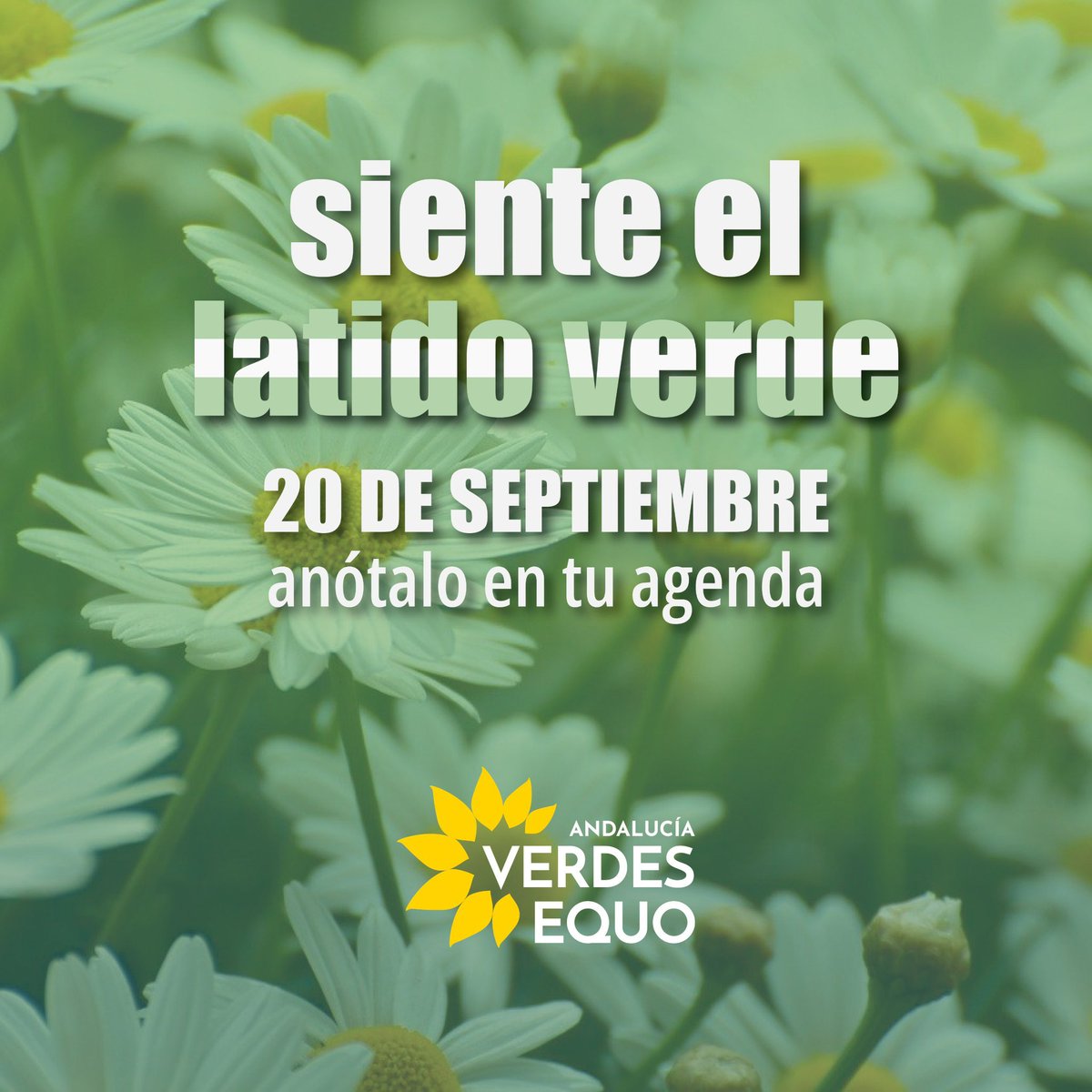 Por un nuevo comienzo, porque nada está perdido.

El próximo 20 de septiembre tienes que anotarlo en la agenda porque Andalucía marcará el compás.