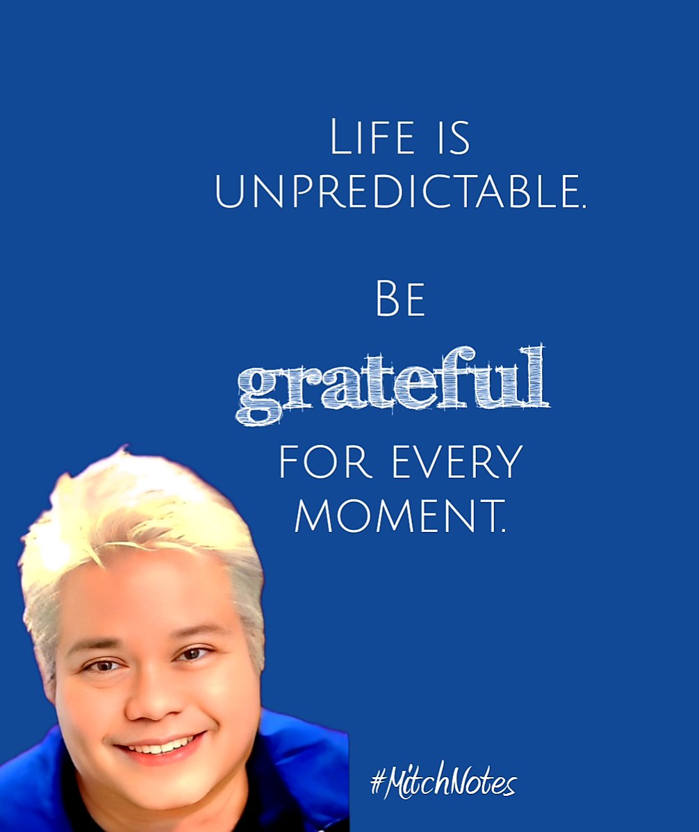 iamMitchDuran's tweet image. #WednesdayMotivation
#BeGrateful
#MitchNotes
