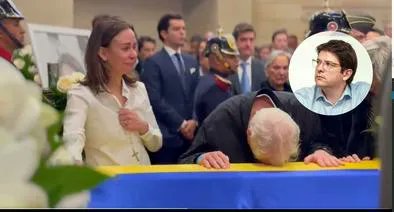 Una imagen que rompe el alma. Le asesinaron a su esposa y ahora a su hijo. No ahí derecho.