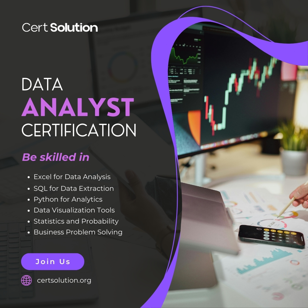 certsolution's tweet image. Turn raw data into career gold!
With a Data Analytics Certification, you’ll learn to uncover insights, make smarter decisions, and stand out in a data-driven world.

Join Data Analytics Community!

certsolution.org

#certsolution #dataanalyst