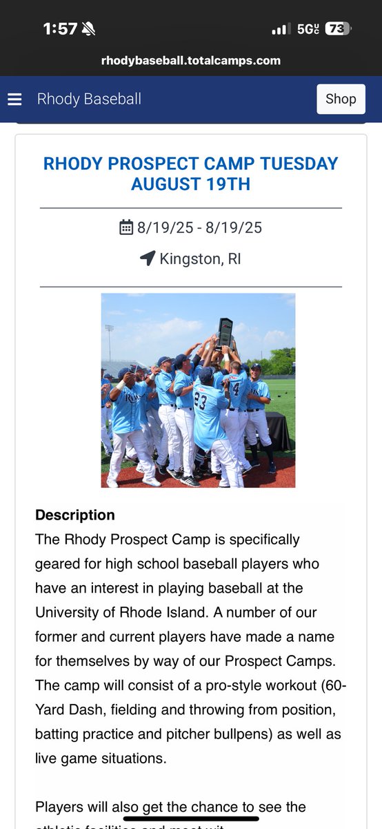 I will be attending the <a href="/RhodyBaseball/">Rhody Baseball</a> showcase on Tuesday August 19th.  Uncommitted 2026 Catcher, 5’10 175lbs 3.5 GPA <a href="/AllstarsAcademy/">All-Stars Academy</a> <a href="/BoBrutti/">Bo Brutti</a> <a href="/RCerrato18/">Raphael Cerrato</a> <a href="/NCSARaymond/">Ray Napientek</a>
