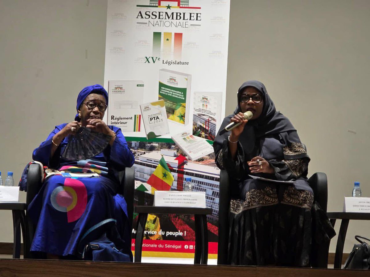 onufemmesSN's tweet image. Dans le cadre du séminaire parlementaire,@onufemmesSN a réuni femmes parlementaires et partenaires pour renforcer leurs compétences et promouvoir la parité au Parlement, moteur d’une démocratie inclusive et d’un développement durable.
#LeadershipFéminin #Parité #ODD5