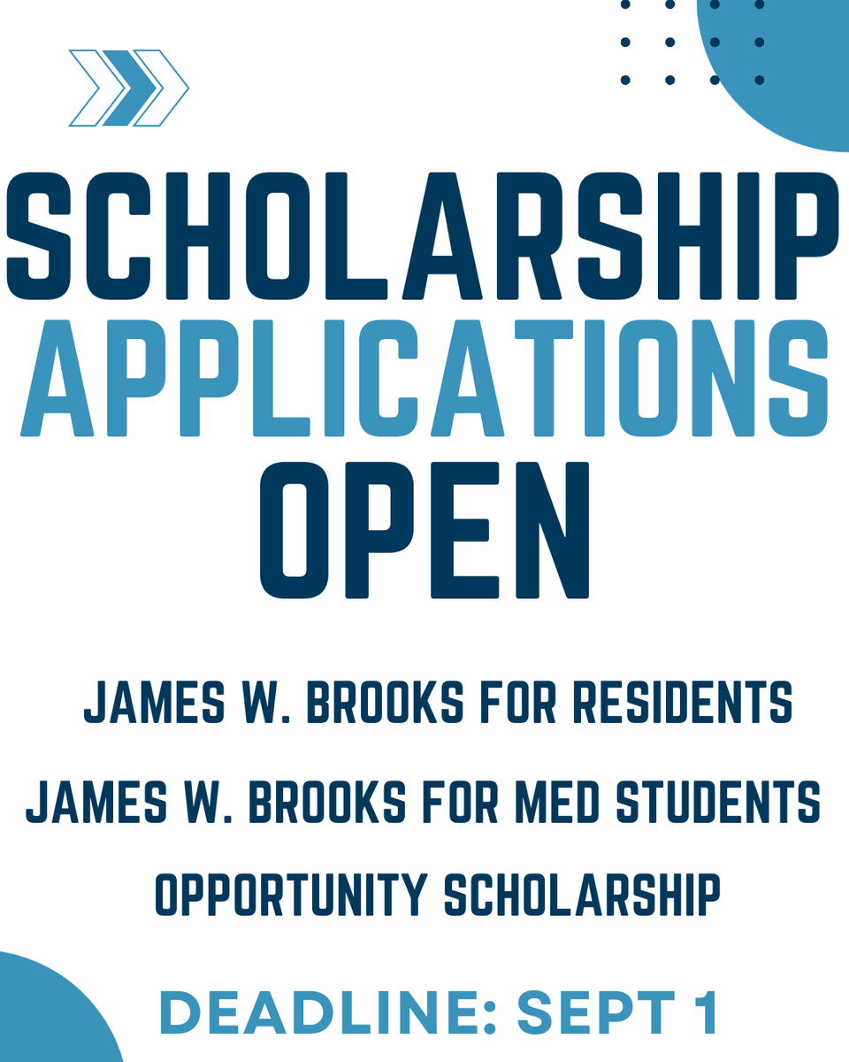 Don't forget to apply for one of the STSA Scholarships for residents and medical students! The  deadline is September 1st!
