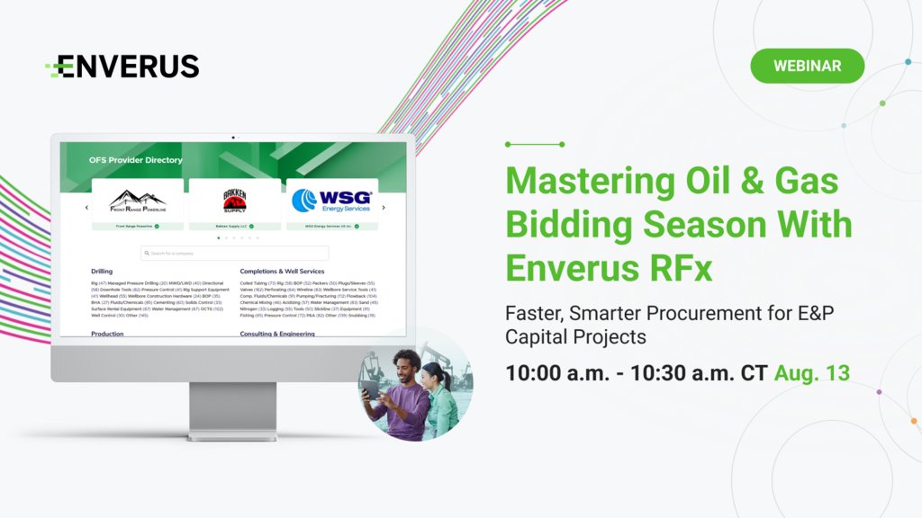 Join us tomorrow at 10:00am CT to see how Enverus RFx is helping upstream teams of all sizes master bidding season and get ahead of upcoming capital projects with confidence and ease. Register for the webinar now 👉 go.enverus.com/l/191022/2025-…