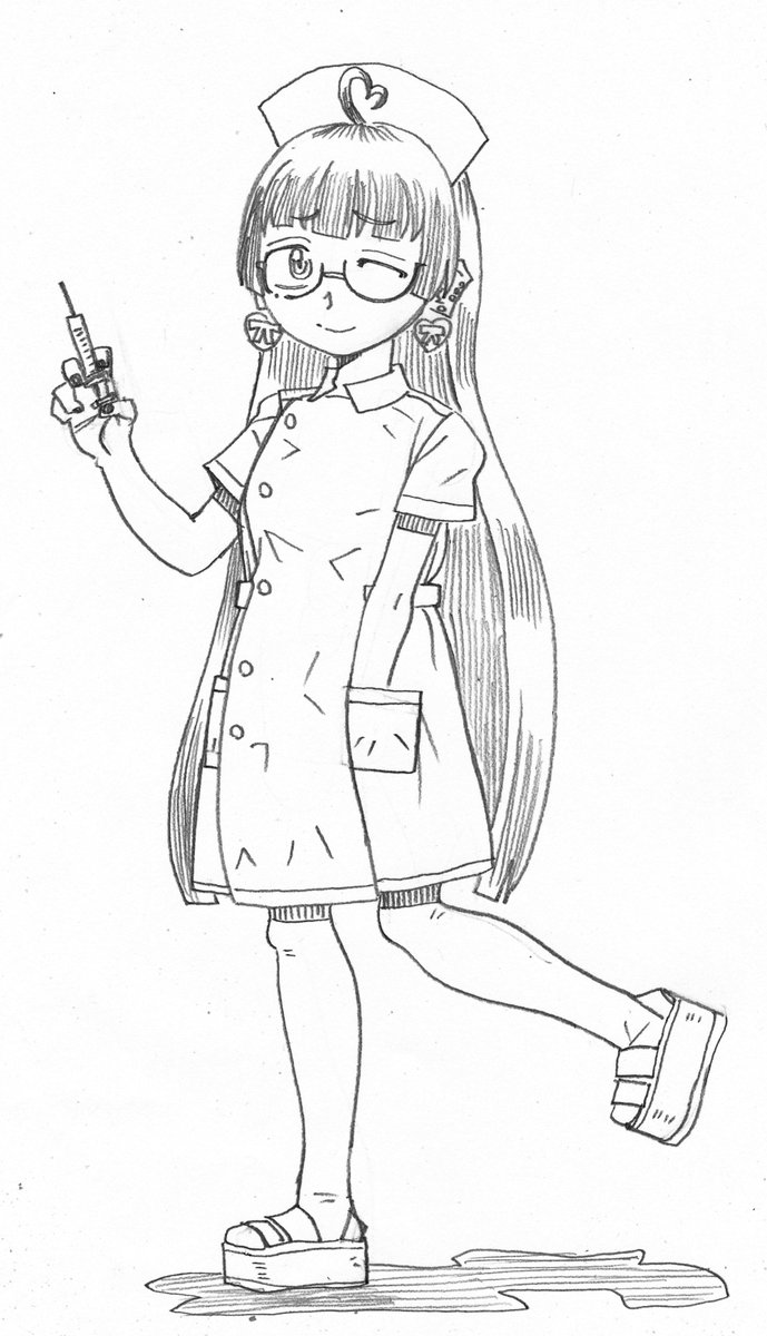 ナース服はロングの方がフェチいよ言訳まみれさん
#まみれるイラスト 