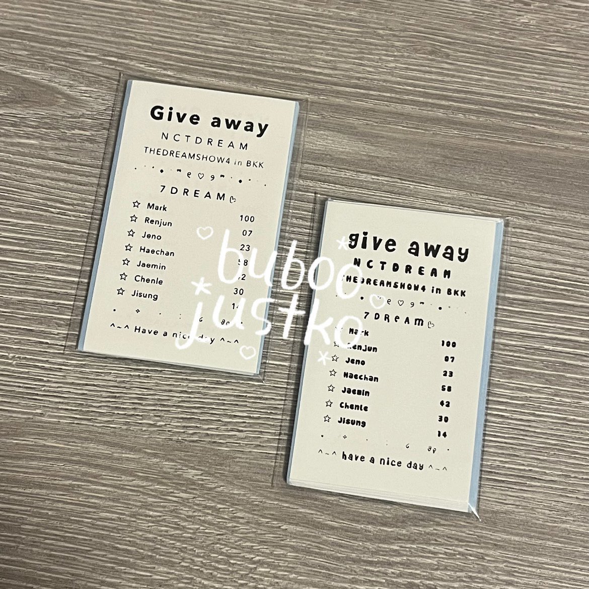 ⁺◟✿ รับปริ้นที่อยู่ รูปขาวดำ give away

คิวว่างมาก รับออกแบบ บรีฟได้หมดดดด

ෆ กระดาษขาว 0.25฿ 
ෆ สติ๊กเกอร์ขาว 0.50฿
ෆ เหมาม้วน 15฿
ෆ ค่าส่งเหมาๆ flash 45฿

#NCTDREAM_THEDREAMSHOW4_BANGKOK #รับทำของแจก #รับทำgiveaway #ตลาดนัดnct #ตลาดนัดBUS #ตลาดนัดENHYPEN #ตลาดนัดRIIZE