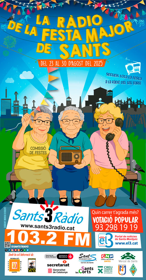 sants3radio's tweet image. Tot el que et cal saber de la #FestaMajor de #Sants 2025: el #programa d&apos;activitats de tots els carrers i places, les temàtiques dels guarnits, les pregoneres i el cartell.🎉 @FMSants @borinots

🆕👉el3.cat/noticia/102758…