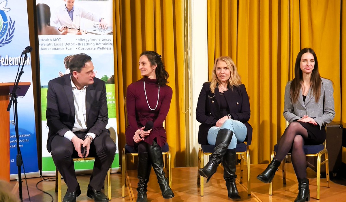 ukUPF's tweet photo. 'Redefining Prosperity: Business &amp; the Pursuit of Human Well-Being' IAED - Universal Peace Federation UK, 11 March. See https://t.co/Nh4iN6fT8d   Zoe Clews, Bassanti Pathak, Gulia Selene Remondino. Kostas Kapelas - Chair of #IAED #UPF https://t.co/b7iWJIEoKm