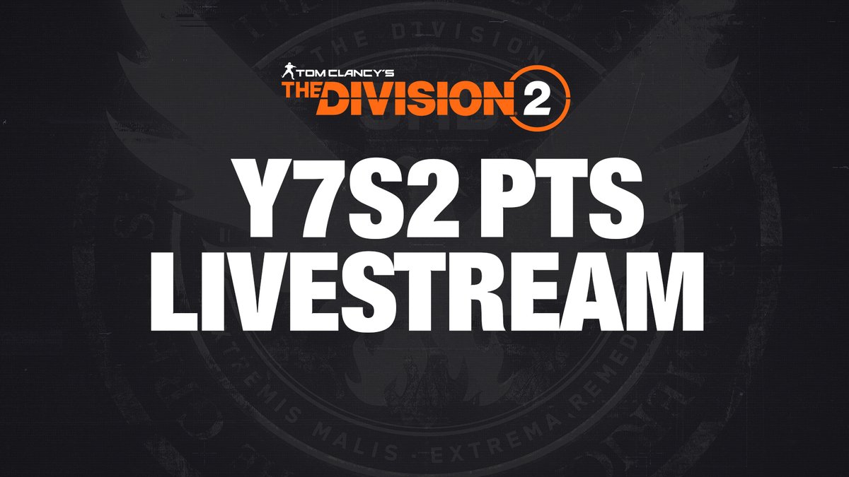 TheDivisionGame's tweet photo. 📢Y7S2 PTS is coming this week!

Tune in tomorrow for a livestream where we break down the content you will be able to test and answer your questions.
📅August 13, 4 PM CEST (7 AM PDT, 10 AM EDT)
📍https://t.co/tHgKY8BPry https://t.co/eOff4k2YY9