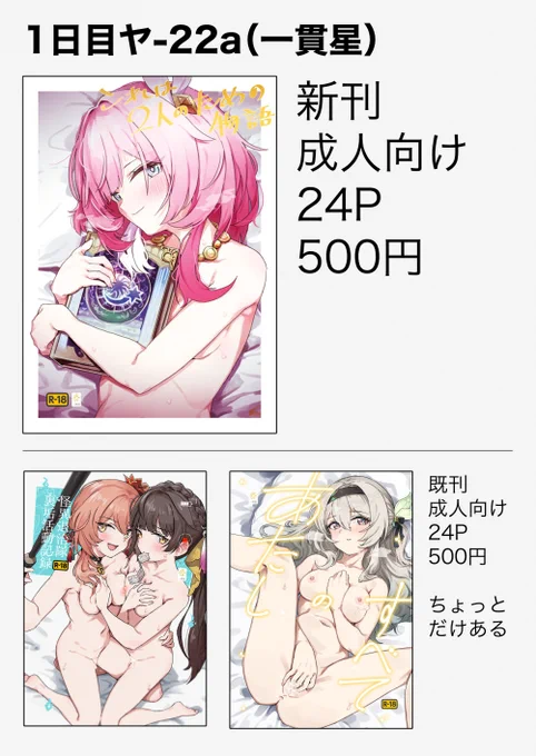 当日の頒布物 