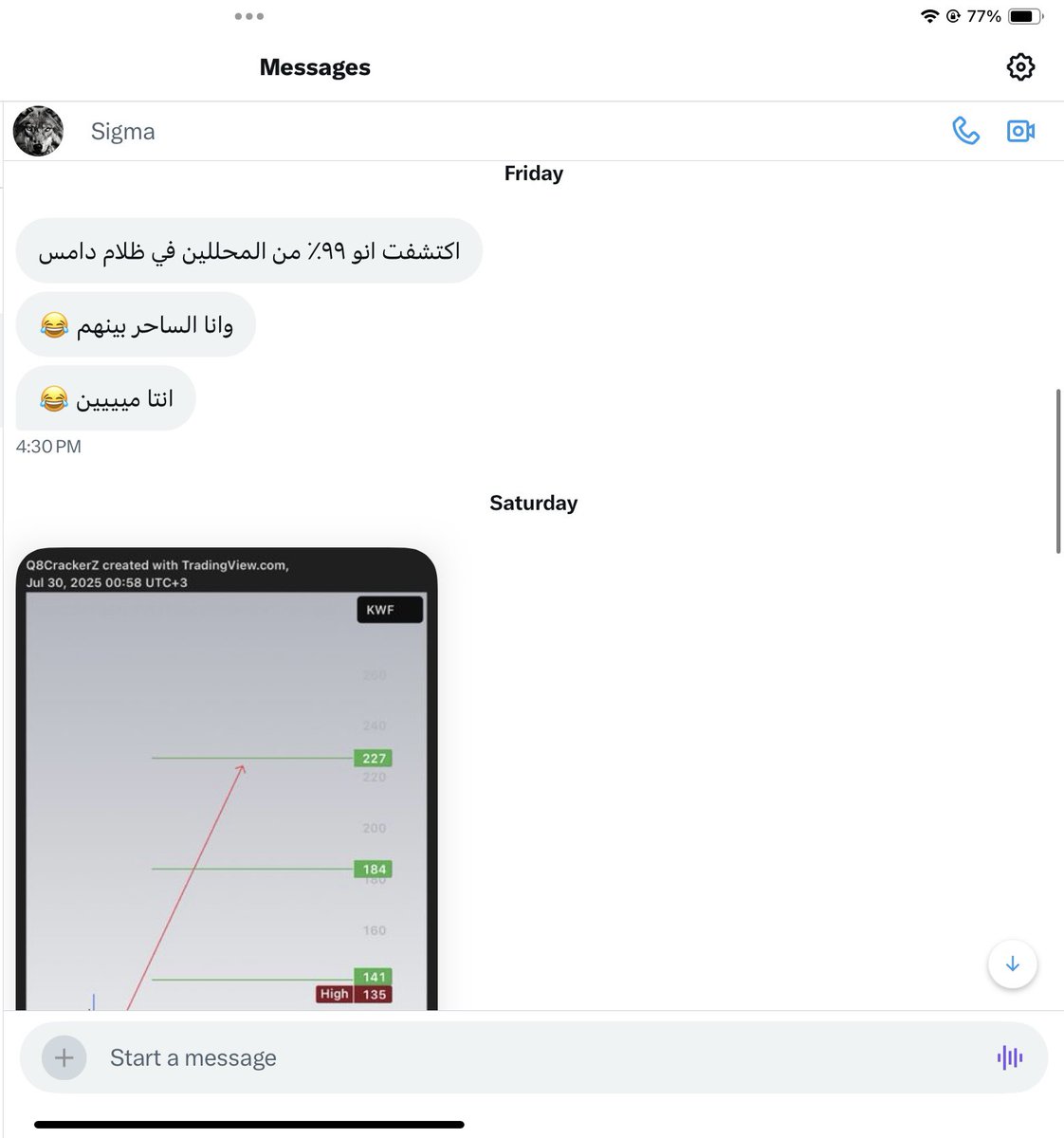 Whale trader tweet media