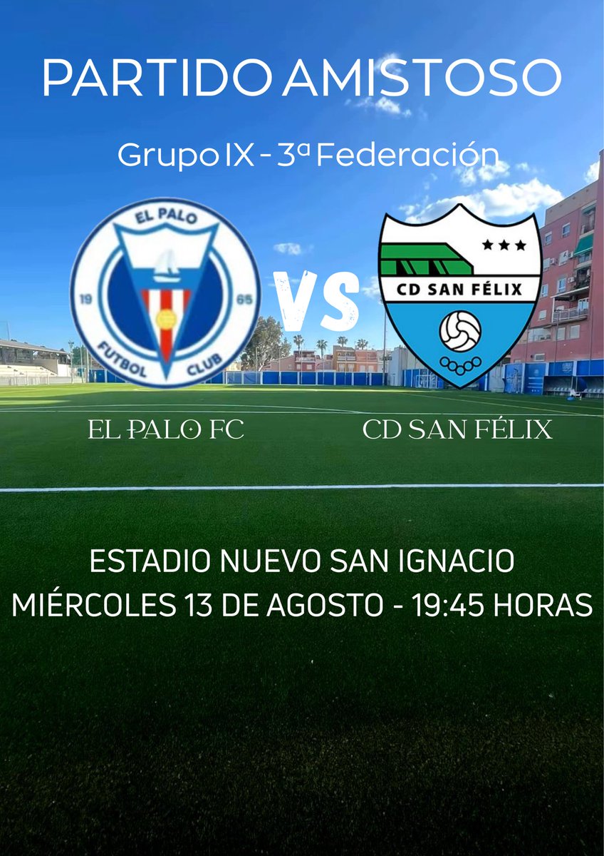 PRETEMPORADA
Vamos con todo , ¡Vamos Paleños!💙🤍

📅 Miércoles, 13 de agosto
⏰ 19:45 horas
🏟️ Estadio nuevo san ignacio 

#esepalooé