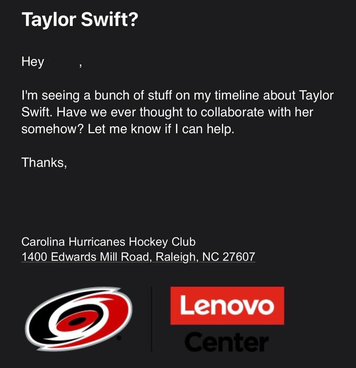 An actual email we received from our VP.

Why didn't we think of this before?