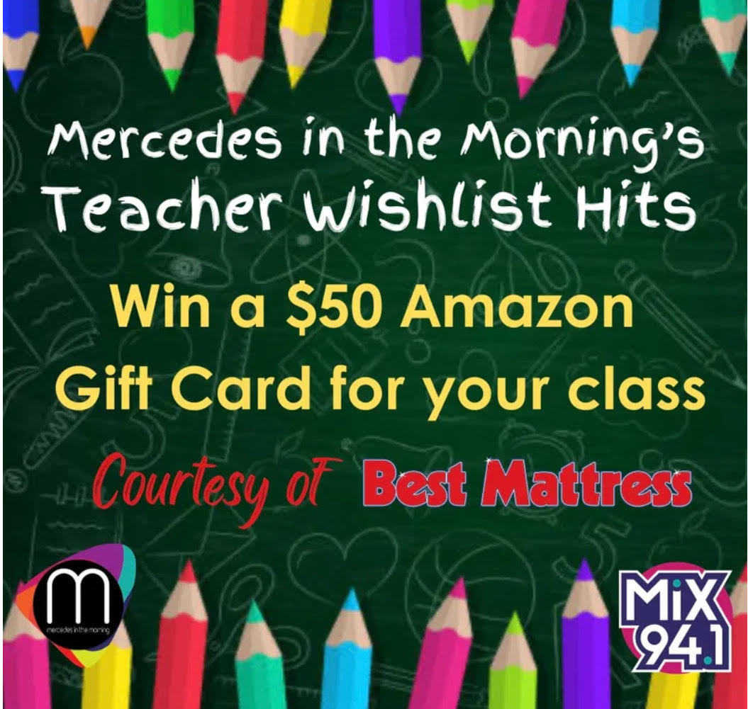 Mercedes in the Morning (@mercedesintheam) on Twitter photo 🍎Congrats to Mr. Brad Stewart from Somerset Academy Stephanie Campus! (listen below)
Mr. Brad Stewart just won a $50 Amazon Gift Card courtesy of <a href="/BestMattressLV/">David Mizrahi</a> to help clear her Amazon wish list!
audacy.com/podcast/merced… 🍎Congrats to Mr. Brad Stewart from Somerset Academy Stephanie Campus! (listen below)
Mr. Brad Stewart just won a $50 Amazon Gift Card courtesy of <a href="/BestMattressLV/">David Mizrahi</a> to help clear her Amazon wish list!
audacy.com/podcast/merced…