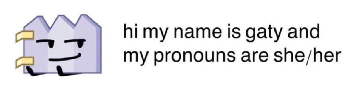 hi my name is gaty and my pronouns are she/her