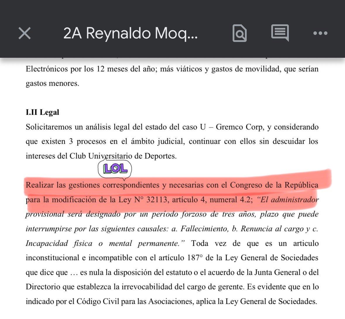 vitoraru's tweet photo. Esta es la parte más terrible del plan del impresentable Reynaldo Moquillaza. Nada generaría más inestabilidad a una institución que esto. https://t.co/DygXb3plMJ