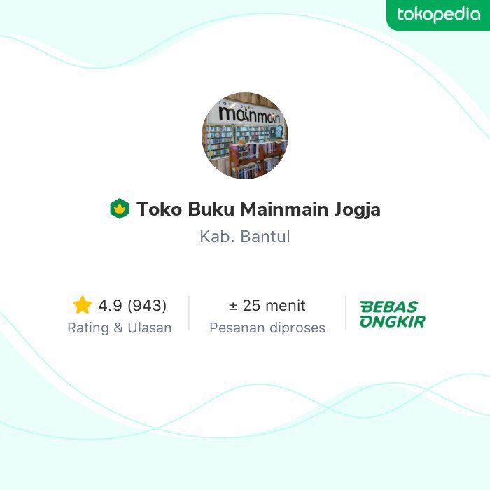Yuk, cek produk menarik dari Toko Toko Buku Mainmain Jogja di @Tokopedia! tk.tokopedia.com/ZSS7TYLTK/