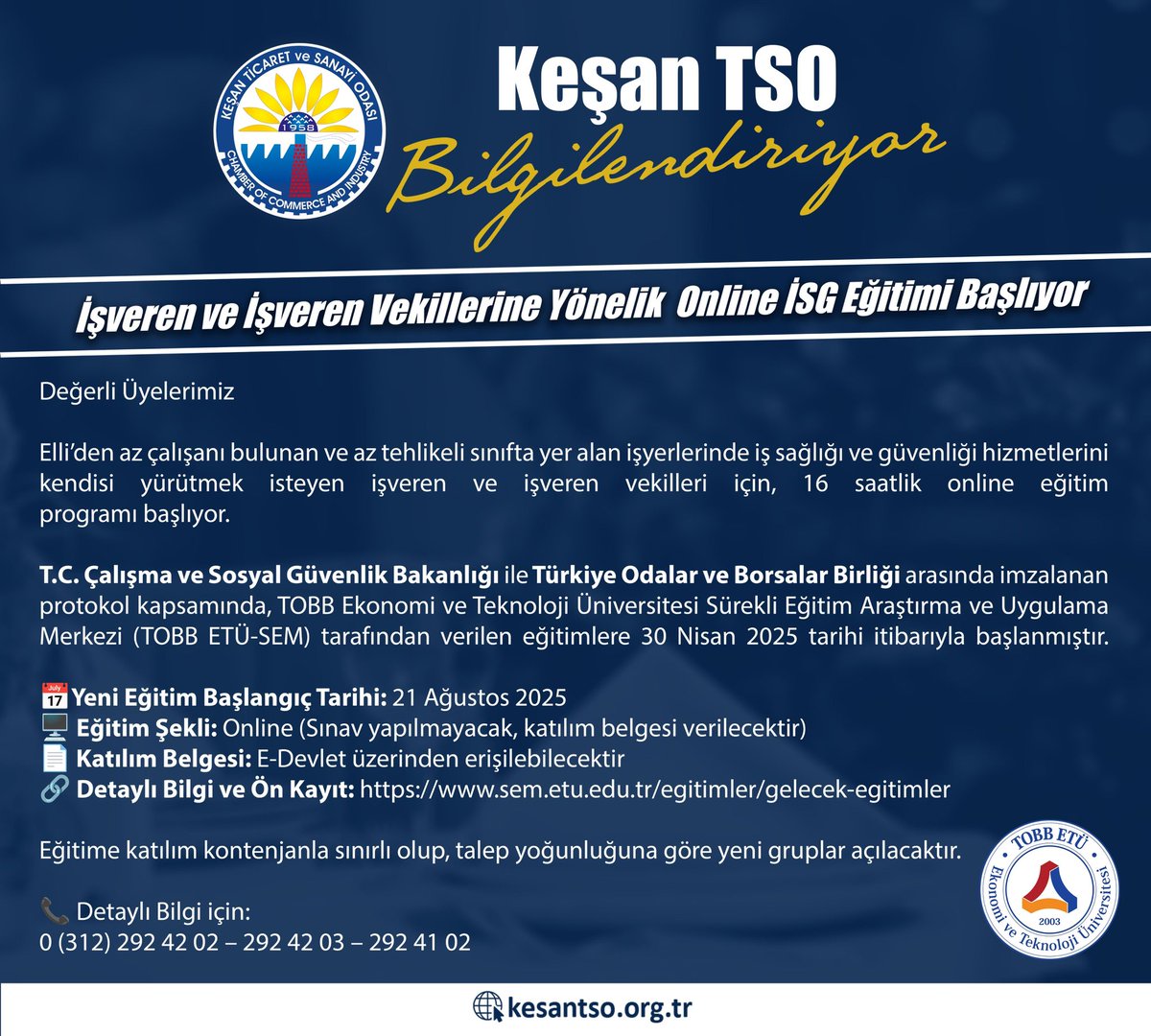 Keşan Ticaret ve Sanayi Odası tweet media