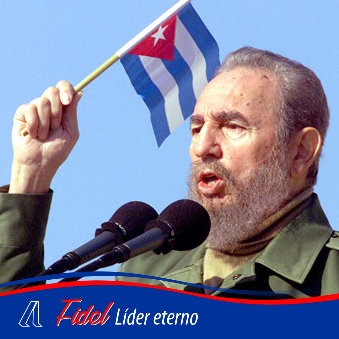 “Nadie puede sustituir nuestra acción unida, nadie tomará la palabra por  nosotros. Solo nosotros, y solo unidos, podemos rechazar el injusto  orden político y económico mundial que se pretende imponer a nuestros  pueblos”.
#100AñosConFidel 
#FidelPorSiempre