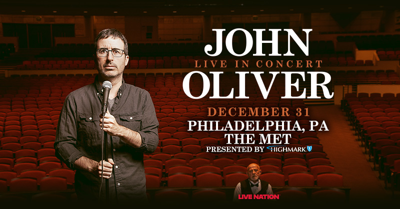JUST ANNOUNCED 🎙️ <a href="/iamjohnoliver/">John Oliver</a> Live at #TheMet Philly Presented by Highmark on December 31!

Presale begins Wednesday, August 13 at 10AM [code: RHYTHM]

Tickets go on sale Friday, August 15 at 10AM

🎫 👉 livemu.sc/3HkrdfC