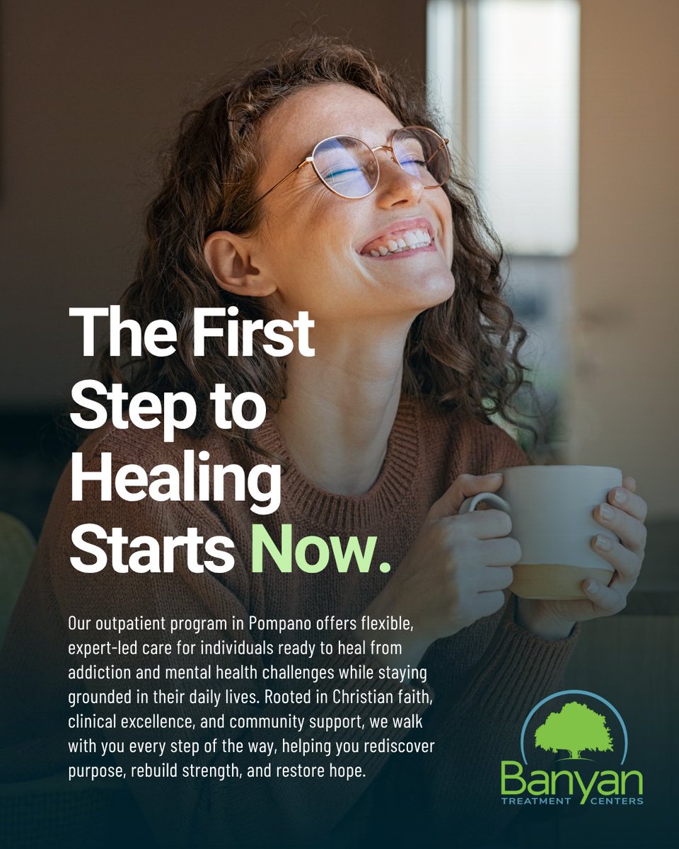 BanyanTreatment's tweet image. Real healing, real hope. 💚 At Banyan Pompano, faith-based care &amp;amp; expert support help you reclaim your life. Start your journey today!
👉 Call (888) 440-7960

#BanyanTreatmentCenters #FaithInRecovery #HealingStartsNow